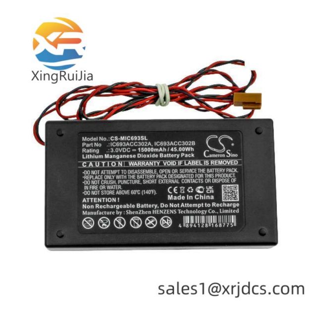 GE IC693ACC302A Auxiliary Battery Module - Essential Power Supply for Industrial Automation