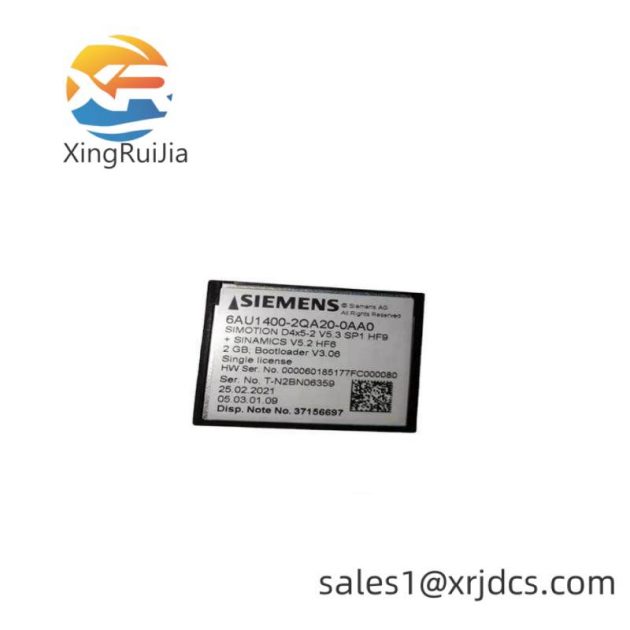 SIEMENS 6AU1400-2QA20-0AA0 Compact Flash Card for Industrial Automation