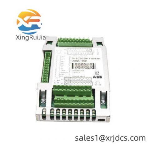 ABB DSQC652 | 3HAC025917-001/01 | I/O Unit, High-Performance Modular Automation Solution